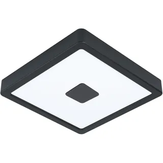 EGLO Außenleuchte Metall und Kunststoff L 21 cm x B 21 cm x H 3 cm schwarz
