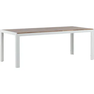 venture home Gartentisch 200 x 100 x 76 cm Weiß