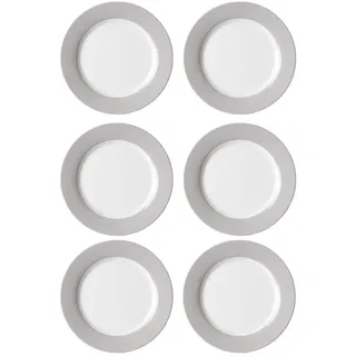 Ritzenhoff & Breker Dessertteller Doppio 20 cm grau 6er Set