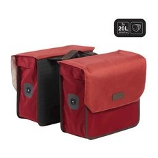 Doppel-fahrradtasche Gepäcktasche 520 2×20l Bordeauxrot