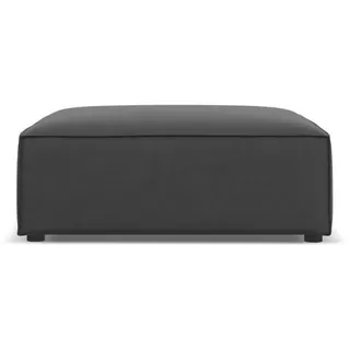 Micadoni Pouf Jodie aus Samt grau , Grau , Textil , 80x40x102 cm , Hergestellt in Europa, Oeko-Tex® , Wohnzimmer, Sessel, Hocker & Hockerbänke, Poufs