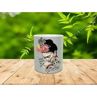 Genérico Personalisierte Tasse "Frida", ideales Geschenk für weibliche Freundin, Frau, Kunst