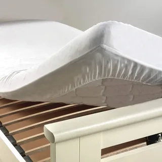 Douceur d'Intérieur Matratzenschoner, 140 x 190 cm, Molton + PVC, milbendicht, Scotty Aa 30, weiß, Molton 100% Baumwolle – wasserdicht 100% PVC
