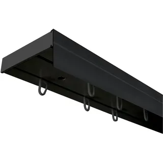 SN DECO GROUP Vorhangschiene SH (1) mit Blende 5 cm« 2 läufig-läufig Fixmaß, schwarz