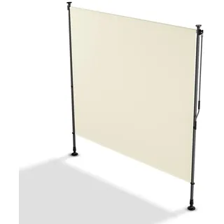 Juskys Aluminium Senkrechtmarkise 200 x 310 cm Beige