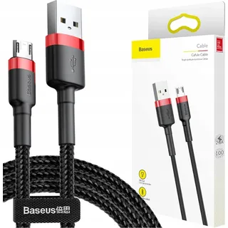 Baseus Cafule USB Kabel Micro-USB Type B zu USB 1 m Schwarz/Rot