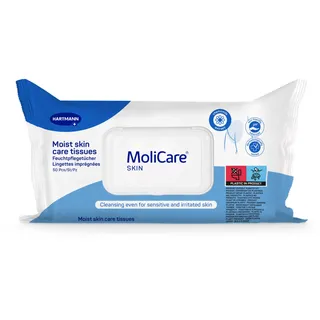 MoliCare Skin Feuchtpflegetücher, 50 Stück