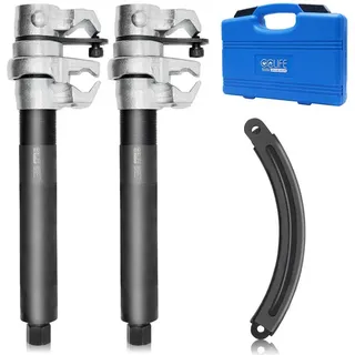 CCLIFE Federspanner KFZ 2tlg, Universal Werkzeug für Auto Stoßdämpfer, Belastung 1,2T