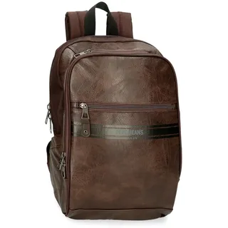 Pepe Jeans Horley Gepäck- Umhängetasche für Herren, braun, Talla única, Rucksack mit Doppelfach, anpassbar