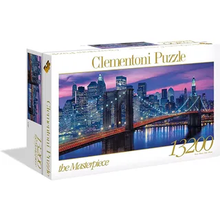 Clementoni 38009 New York - Puzzle 13200 Teile, Geschicklichkeitsspiel für die ganze Familie, farbenfrohes Legespiel, Erwachsenenpuzzle ab 9 Jahren, Mehrfarbig, 50.9 x 31.5 x 10