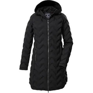 KILLTEC Damen Steppparka/Funktionsparka mit Kapuze KOW 14 WMN QLTD PRK, schwarz, 46,