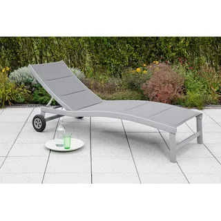 Merxx San Marino Sonnenliege 178 x 70 x 105 cm Grau