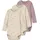 Damen Nbfbody 3p Ls Heart Noos Nbfbody 3P Ls Heart Noos 1er Pack