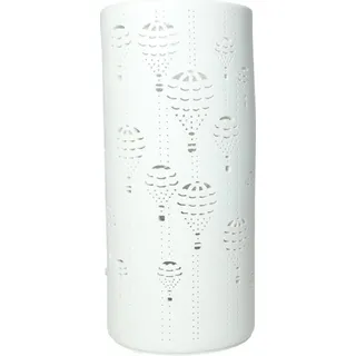 Zylindrische Porzellan Lampe im Heißluftballon-Design, 12,5 cm Ø, 28 cm H
