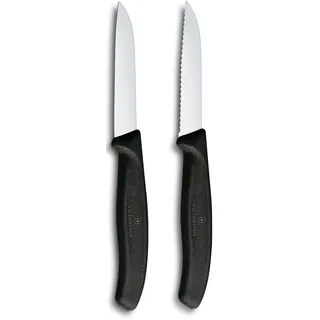 Victorinox Swiss Classic Schälmesser 8 cm 2-tlg. Schwarz