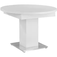 Bild von Esstisch mit Auzugsfunktion in 2 Größen weiß