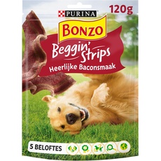 Bonzo Beggin' Streifen mit Speckgeschmack Hundesnacks 120g - 6er Box (720g)