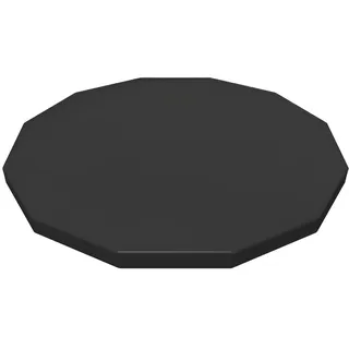 Bestway® Flowclear 58249 – Poolabdeckung rund 16ft Stahlrahmenpool 488 cm - Schwarz