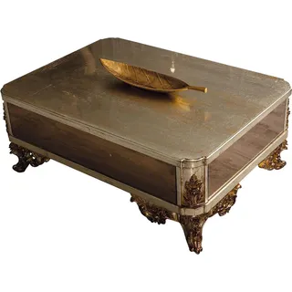 Königlicher Couchtisch Tisch Goldene Tische Barock Rokoko Couchtische - Gold