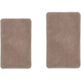 Badematte KLEINE WOLKE "RELAX", taupe, H:30mm, Polyacryl, Badematten, Badematte, Badteppich, Uni Farben, rechteckig, rund & als Set erhältlich