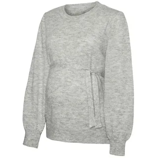 Mamalicious New Anne Maternity Pullover - Light Grey Melange - XL