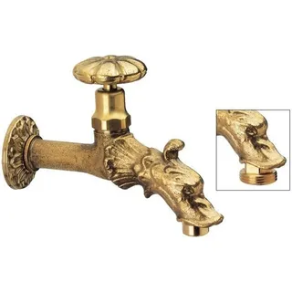 Retro Ventil mit Rosette, Bronze - Bronze