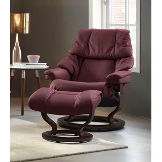 Stressless® Relaxsessel »Reno«, mit Classic Base, Größe S, M & L, Gestell Braun Stressless® bordeaux BATICK