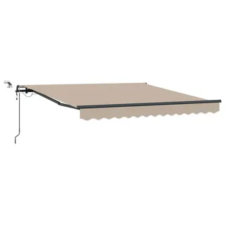 vidaXL Markisenstoff mit Beige 300 x 250 cm Polyester - Beige