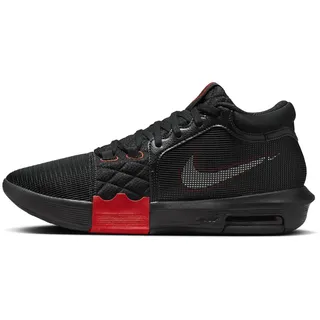 Nike LeBron Witness 8 - schwarz, Größe 44 1⁄2 EU / Herren - Black/Red - 10,5 US