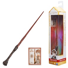 Bild von Harry Potter - Authentischer Harry Potter Zauberstab aus Kunststoff mit Zauberspruch-Karte, ca. 30,5 cm, Spielzeug für Kinder ab 6 Jahren, Fanartikel