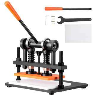 Vevor Leder Stanzmaschine Manuelle Lederschneidemaschine 28 x 14 cm, Leder Prägemaschine 1,5 t Belastbare Leder-Stanzmaschine Geeignet für Leder, PVC/EVA-Schaumstoff, nicht Klebende Materialien