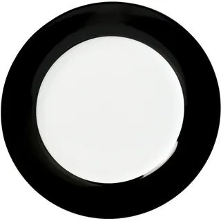 van Well Speiseteller »Vario« Porzellan, spülmaschinen- und mikrowellengeeignet, Ø 26,5 cm, schwarz-weiß