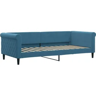 vidaXL Tagesbett Blau 90x200 cm Samt - Blau