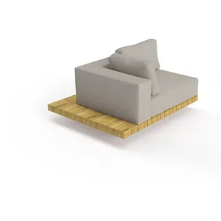 Solpuri Plateau XL-Modul Ecke rechts Loungesystem wetterfest anthrazit