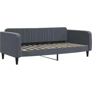 vidaXL Tagesbett Dunkelgrau 90x200 cm Samt - Grau