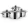 Quality One Topf-Set 4-tlg. Bratentopf + Fleischtopf + Glasdeckel