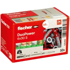 Bild Universaldübel DuoPower 6x30 S, 50er-Pack (535459)
