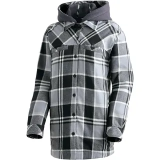 Maier Sports Flanellbluse Camquadri grau 44