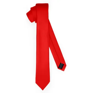Ladeheid Klassische Herren Krawatte, matt, Perfekt für Büro & Festlichkeiten, Vielfältige Farben - Ideal für Geschäftsmeetings, Hochzeiten TMM-5 (150cm x 5cm, Rot)