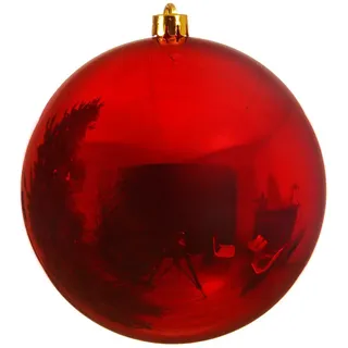 Weihnachtskugeln, bruchsicher, 200 mm, Rot, 2 Stück