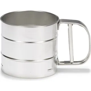 Patisse rotierender Becher zum Sieben von Mehl 250g P02402 - Silber