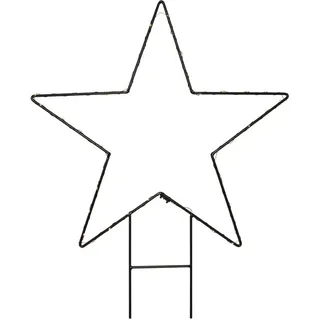 Mark Slöjd LED-Motiv Stern Deko-Stern 40 ww LEDs MYSTIC H 62 cm - Schwarz