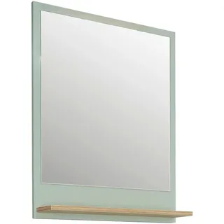 Pelipal Xora Badezimmerspiegel Salvie, Eiche, Pastellgrün, Holzwerkstoff, rechteckig, 60x74.5x15.5 cm Ablage, Badezimmer, Badezimmerspiegel, Badspiegel