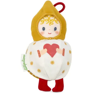 LILLIPUTIENS - Weihnachtswichtel – Kugel wendbar – Dekoration – phosphoreszierend – Weiß und Ocker – 11 cm – ab 2 Jahren – 83657