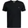 Shield Kurzarm-T-Shirt Mit V-ausschnitt Black L