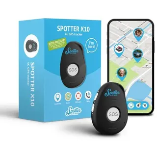 Spotter 4G GPS Tracker | Für Sachen, Kinder, Senioren bei Demenz | Kein abonnement | SOS-Taste | Anruffunktion | Zoneneinstellung | Alarmeinstellung