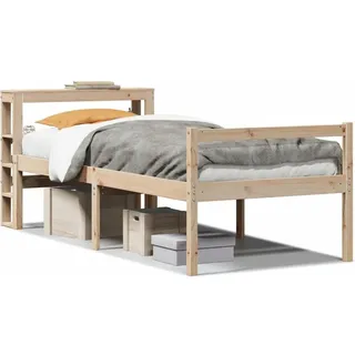 vidaXL Seniorenbett mit Kopfteil ohne Matratze 90x190 cm - Braun