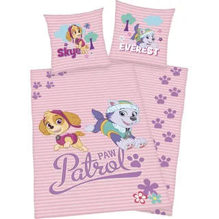Paw Patrol Kinderbettwäsche »Skye und Everest« mit tollem Paw Patrol Motiv, rosa,