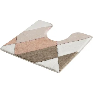 Kleine Wolke Badematte »Ayana« Höhe 15 mm rutschhemmend beschichtet fußbodenheizungsgeeignet Badteppich, modernes Rauten Design, leichter Hoch-Tief Effekt, bunt