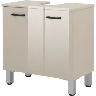 WELLTIME »Florenz,Breite 60cm, 2 Tür, 2 Fächer, mit Siphonausschnitt, MDF-Front« in verschiedenen Farben erhältlich, Badmöbel, Badschrank, Kommode, Bad,